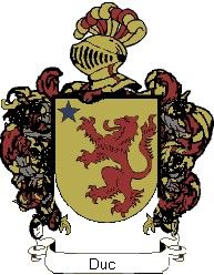 Escudo del apellido Duc