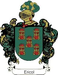 Escudo del apellido Ericol