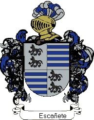 Escudo del apellido Escañete