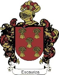 Escudo del apellido Escauriza