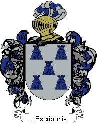 Escudo del apellido Escribanis