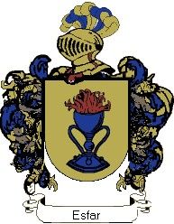 Escudo del apellido Esfar