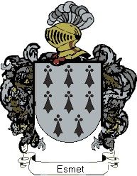 Escudo del apellido Esmet