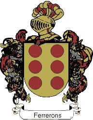 Escudo del apellido Ferrerons