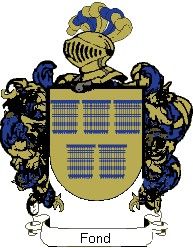 Escudo del apellido Fond