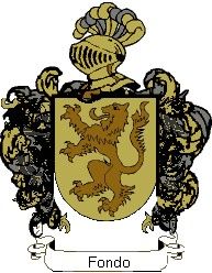 Escudo del apellido Fondo