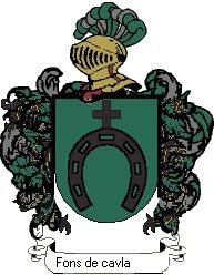 Escudo del apellido Fons de cavla