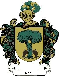 Escudo del apellido Ana