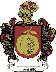 Escudo del apellido Ansello