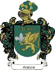 Escudo del apellido Arance