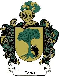 Escudo del apellido Fores