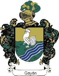 Escudo del apellido Gayán