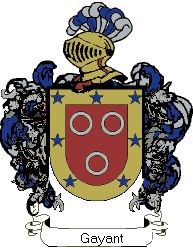 Escudo del apellido Gayant