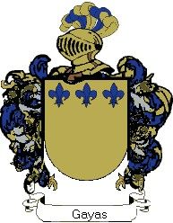 Escudo del apellido Gayas