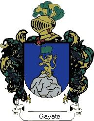 Escudo del apellido Gayate