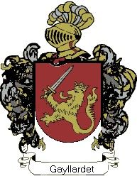 Escudo del apellido Gayllardet