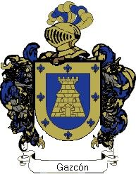 Escudo del apellido Gazcón