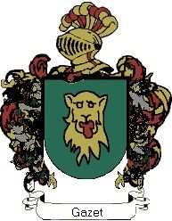 Escudo del apellido Gazet