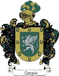 Escudo del apellido Gazpio