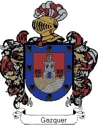 Escudo del apellido Gazquer