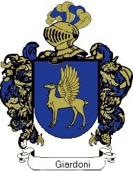 Escudo del apellido Giardoni