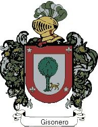 Escudo del apellido Gisonero