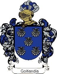 Escudo del apellido Goitiandía