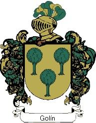 Escudo del apellido Golín