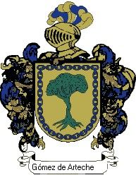 Escudo del apellido Gómez de arteche