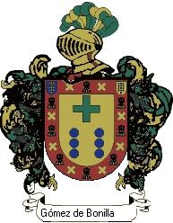 Escudo del apellido Gómez de bonilla