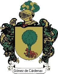 Escudo del apellido Gómez de cárdenas