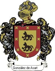 Escudo del apellido González de asarta