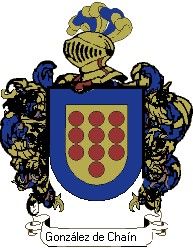 Escudo del apellido González de chaín