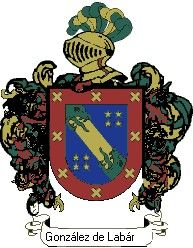 Escudo del apellido González de labárcena