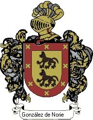 Escudo del apellido González de noriega