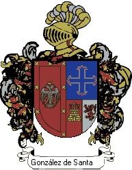 Escudo del apellido González de santa cruz