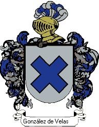 Escudo del apellido González de velasco