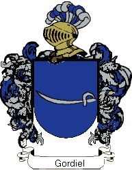 Escudo del apellido Gordiel