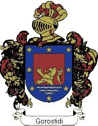 Escudo del apellido Gorostidi