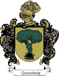 Escudo del apellido Gorostiola