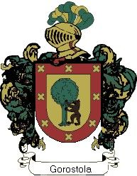 Escudo del apellido Gorostola