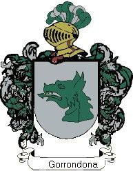 Escudo del apellido Gorrondona