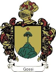 Escudo del apellido Gossi