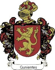 Escudo del apellido Gunientes