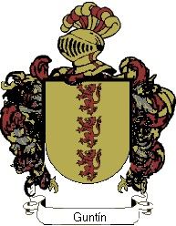 Escudo del apellido Guntín