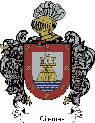 Escudo del apellido Güemes