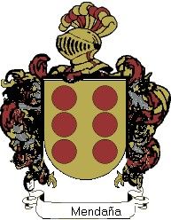 Escudo del apellido Mendaña