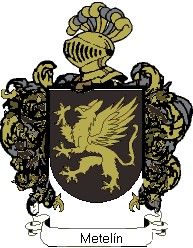 Escudo del apellido Metelín