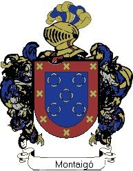 Escudo del apellido Montaigó