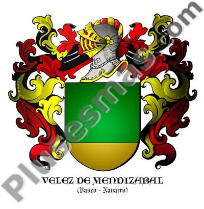 Escudo del apellido Velez De Mendizabal